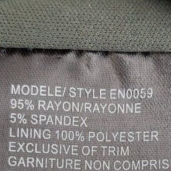 BIANCA NYGÅRD / Soft Bodycon Midi Dress Ruched Stretch Olive Green Sz 14 - Picture 9 of 9